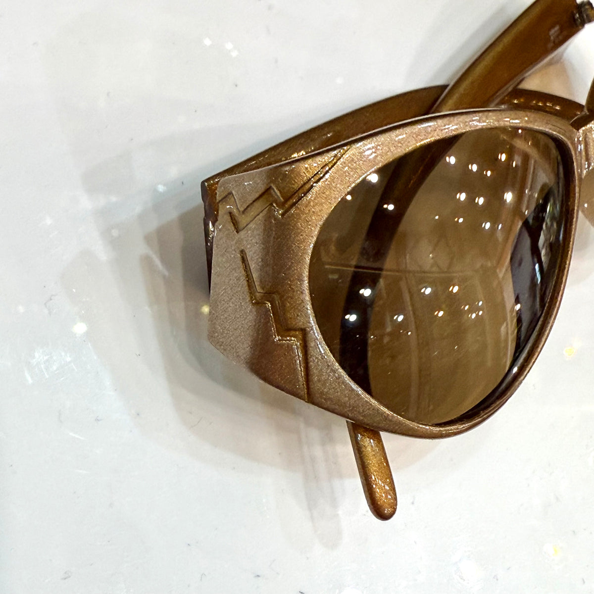 Christian Dior - Sunglasses vintage 80’s - Very rare in gold - Made in Germany