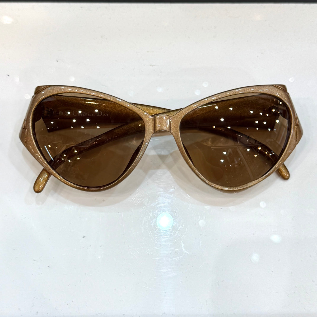 Christian Dior - Sunglasses vintage 80’s - Very rare in gold - Made in Germany