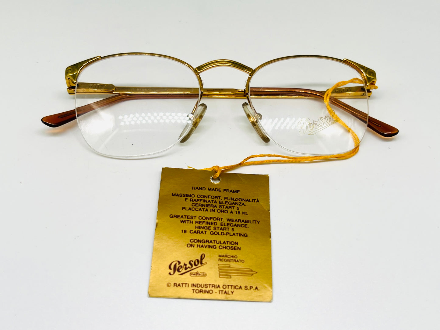 Persol Ratti Mod.Alcor Gold plated 18Kt