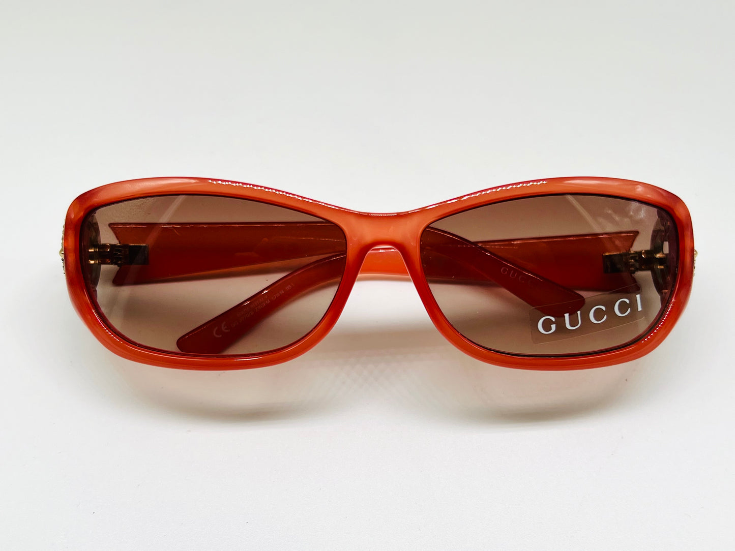 Occhiale da sole Gucci Mod.3070 vintage anni 2000. Edizione limitata . Loghi laterali Gucci Swarovski. Nuovo NOS