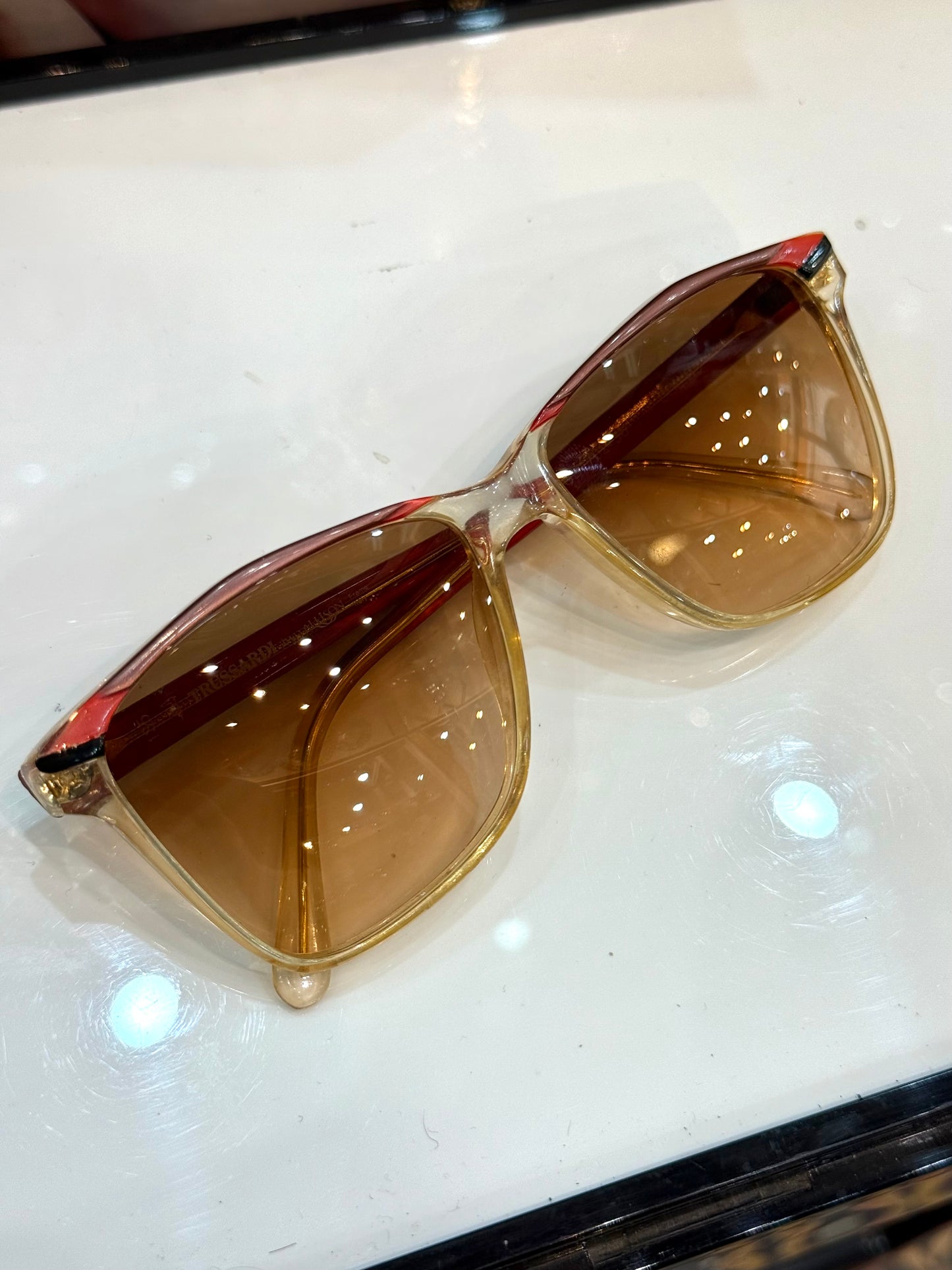 Trussardi - vintage 70’s - detail in leather - Made in Italy