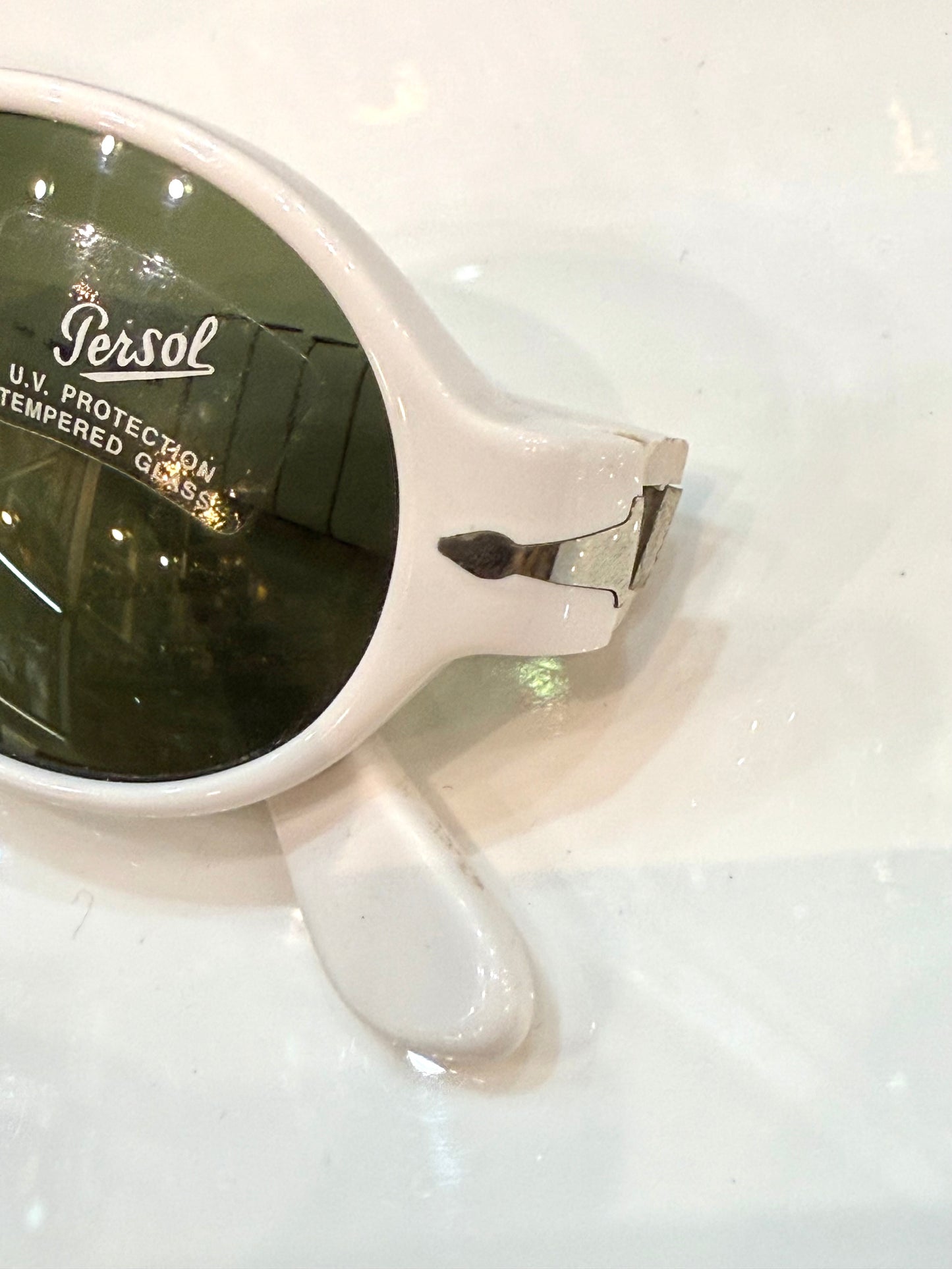 Persol White - vintage 90’s - Made in Italy - Lens in glass