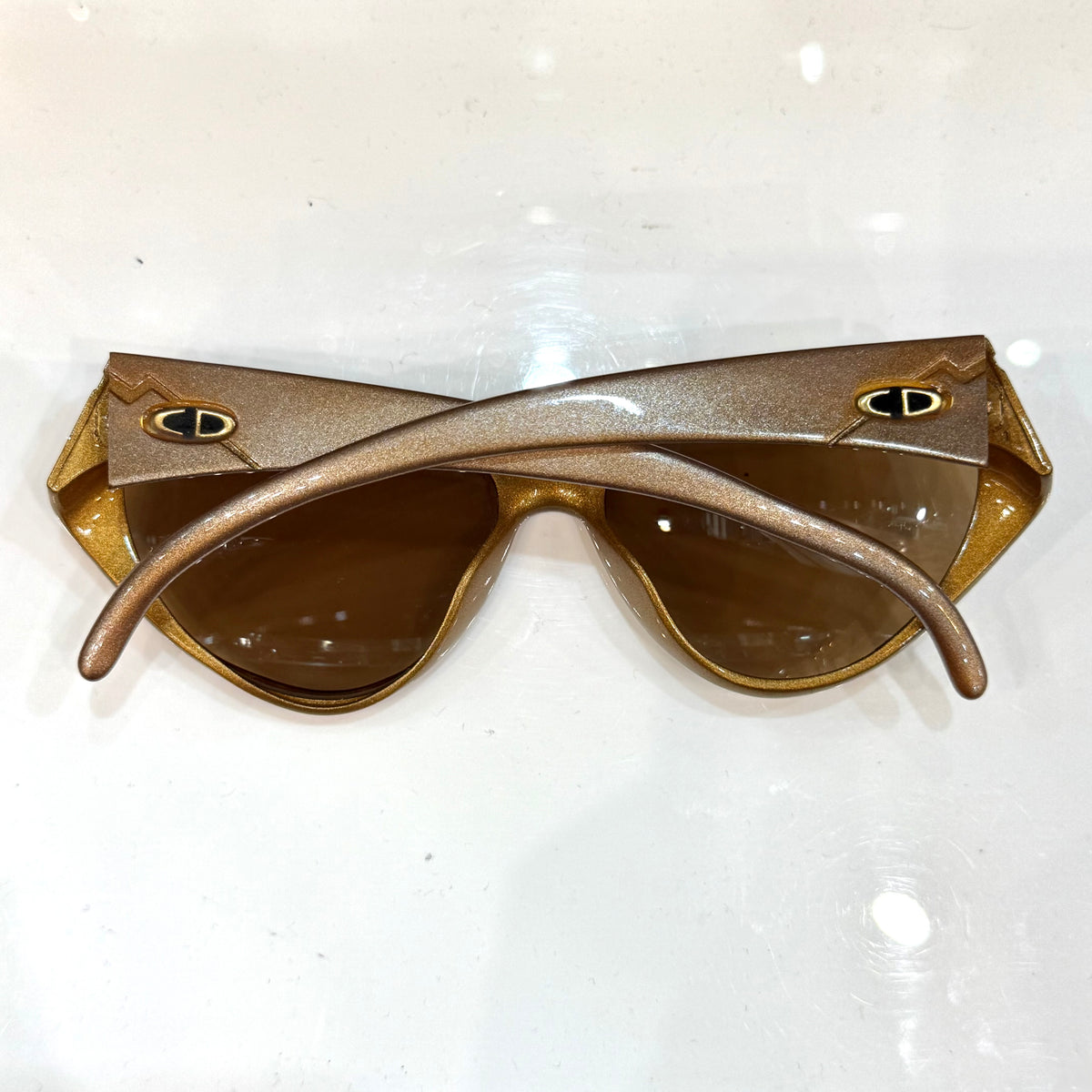 Christian Dior - Sunglasses vintage 80’s - Very rare in gold - Made in Germany