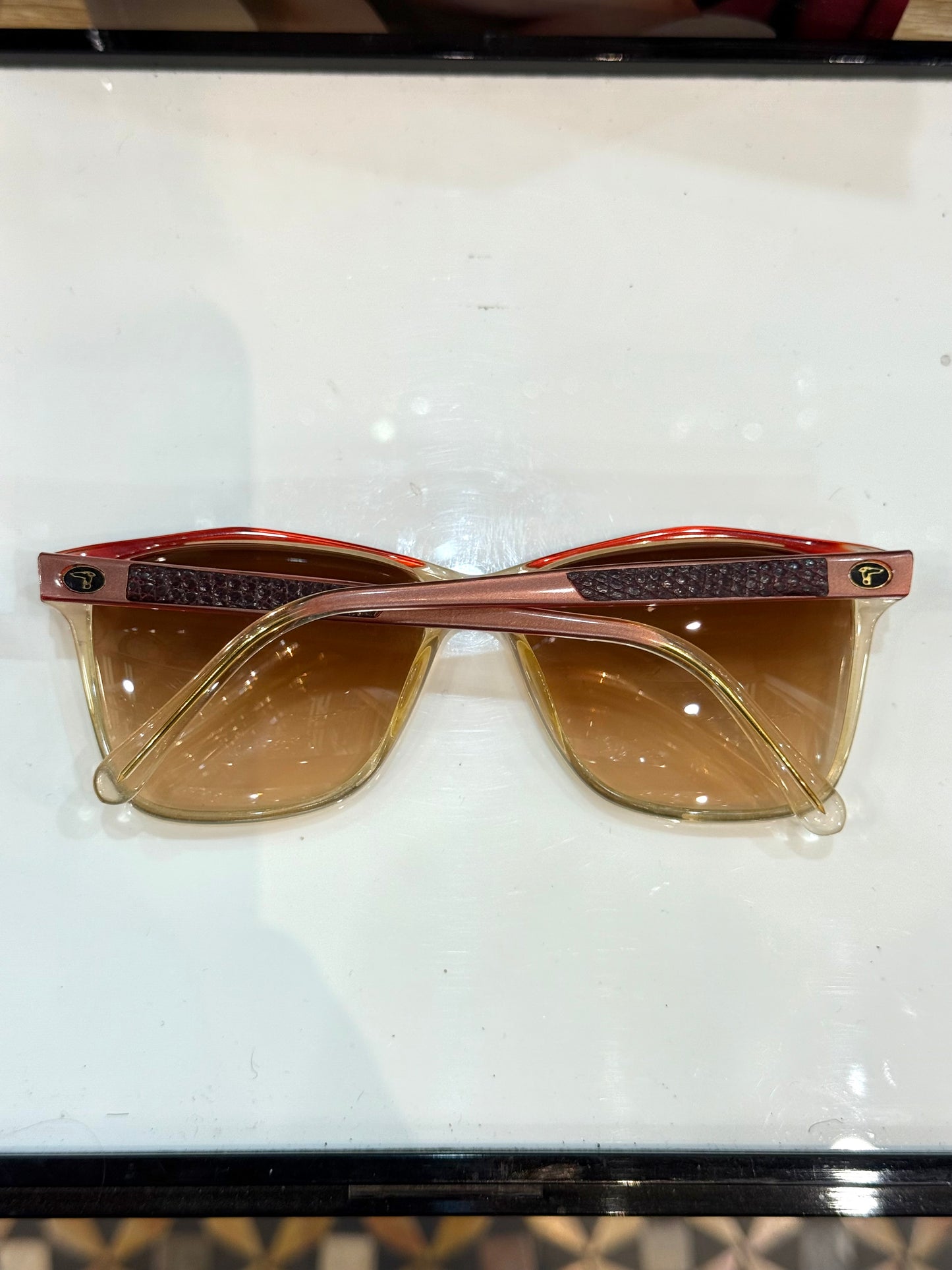Trussardi - vintage 70’s - detail in leather - Made in Italy
