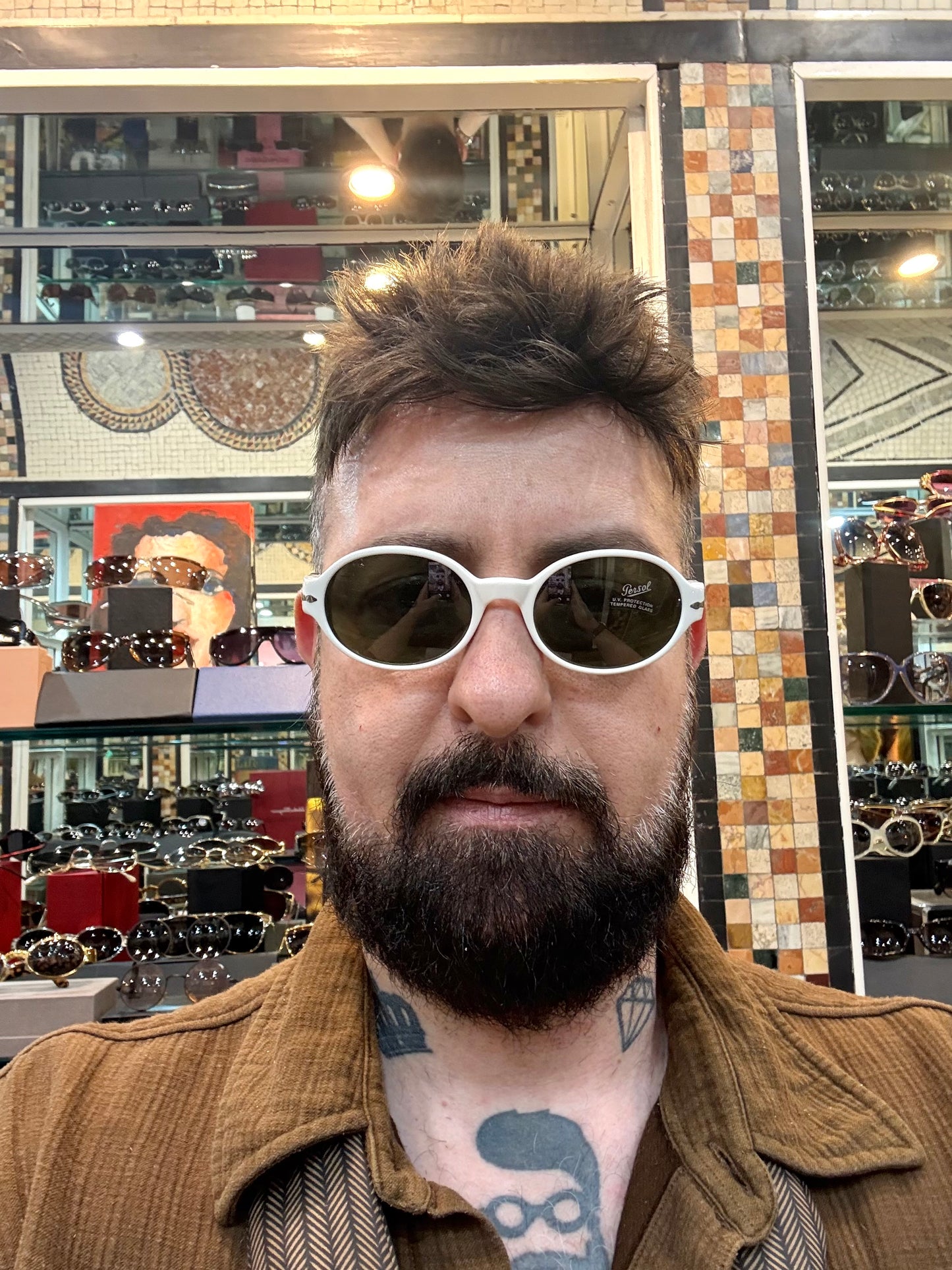 Persol White - vintage 90’s - Made in Italy - Lens in glass
